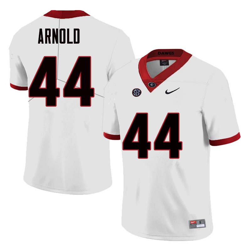 Men Georgia Bulldogs #44 Evan Arnold College Football Jerseys Sale-White